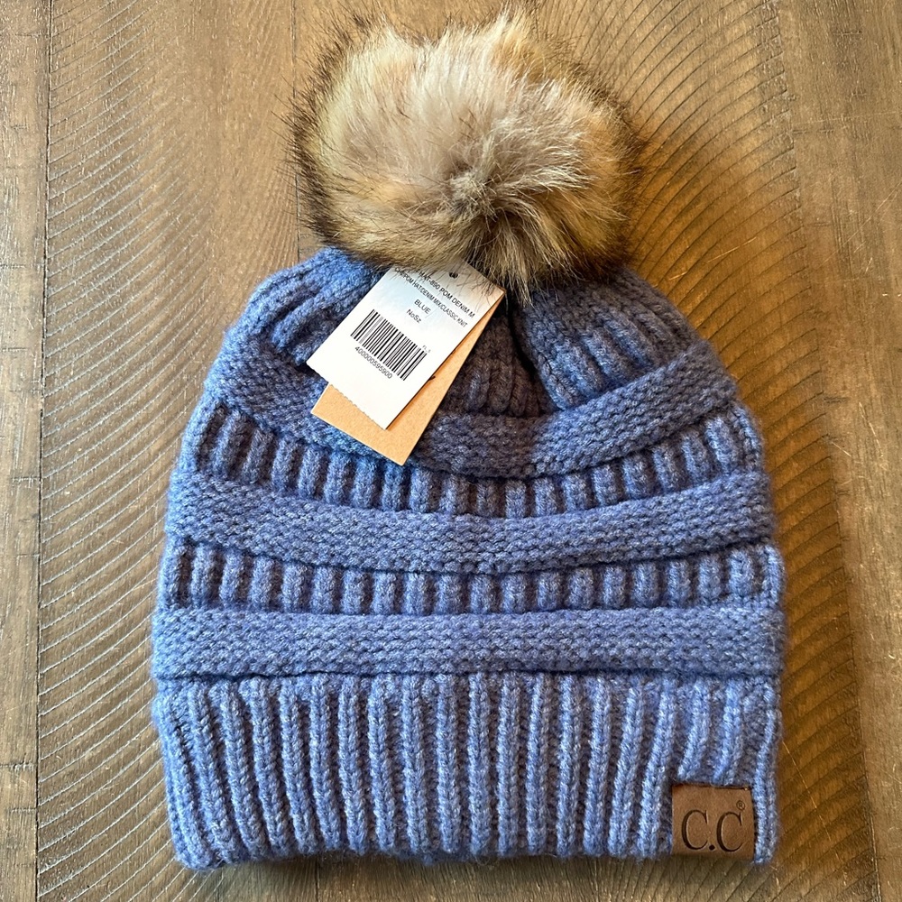CC classic knit pom hat